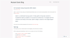 Desktop Screenshot of blog.mustardgrain.com